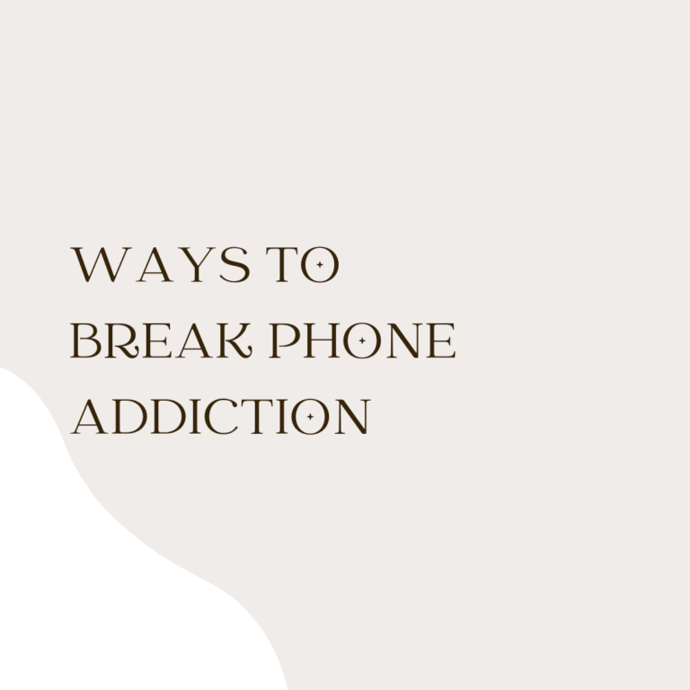 ways to break phone addiction
