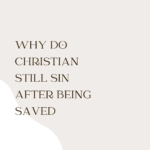 Why Do Christian Still Sin After Being Saved