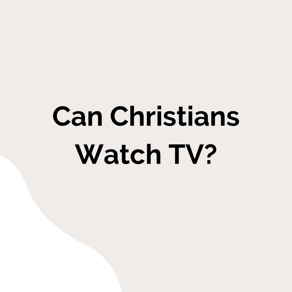 is watching TV a Sin