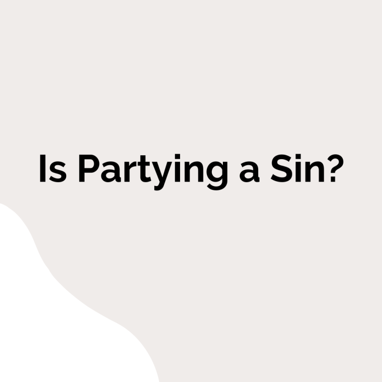 is partying a sin? Can Christians Party